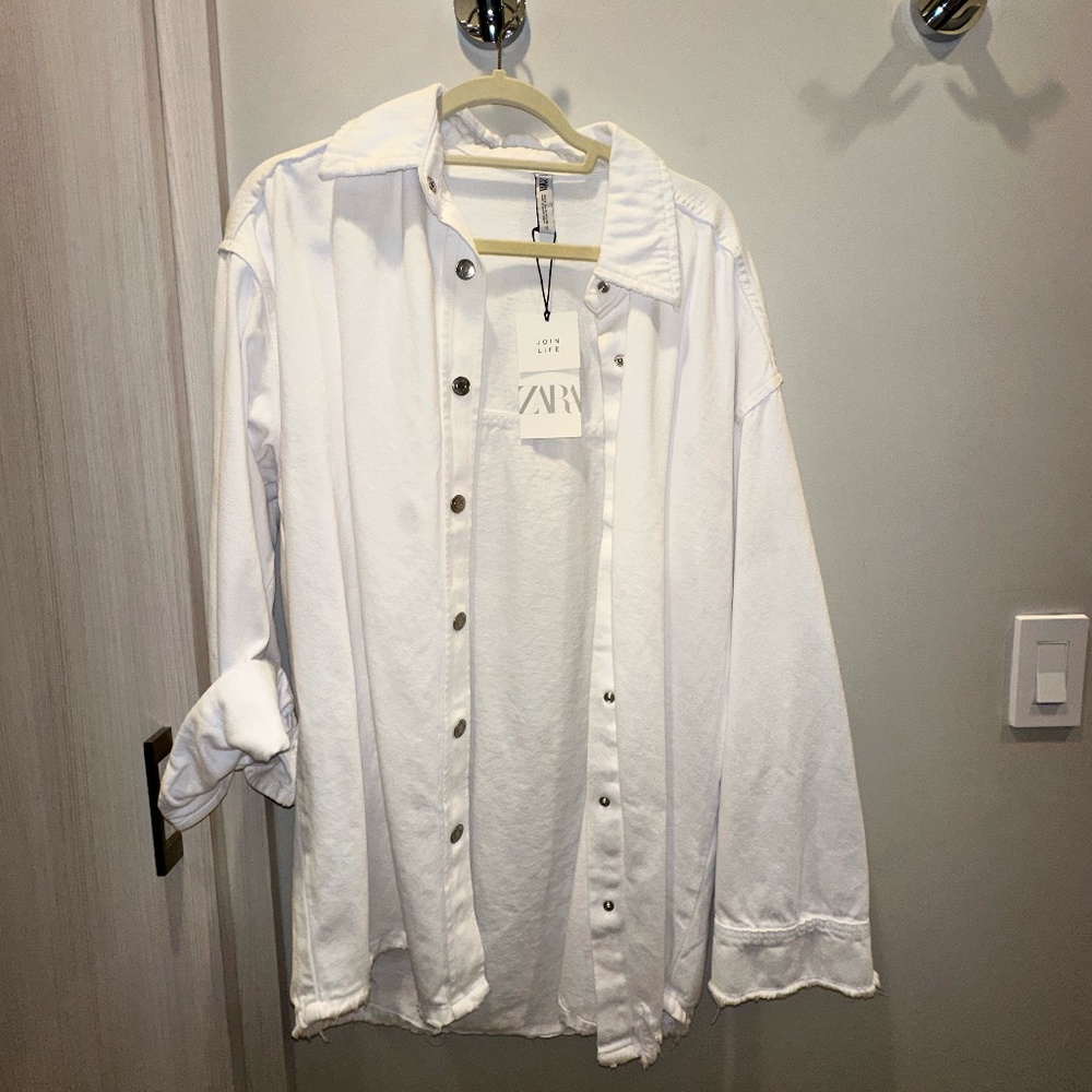 Zara Long Jean Jacket